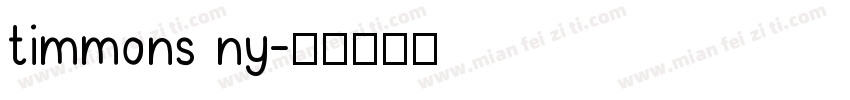 timmons ny字体转换